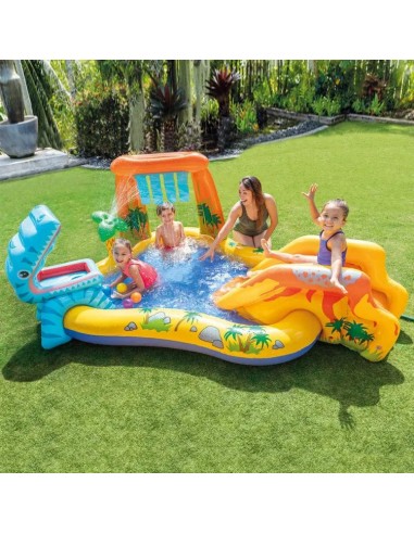 Piscine gonflable dinosaure Voir les baskets