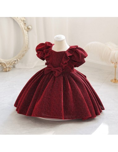 Robe de cérémonie satinée pour bébé solde