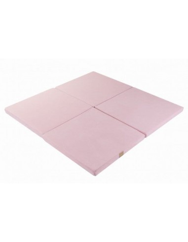 Tapis de jeu en velours Carré 120 cm - Rose est présent 