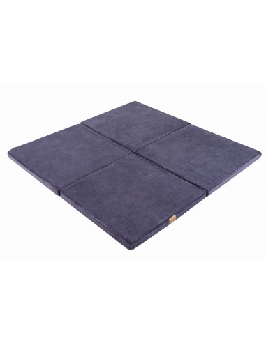 Tapis de jeu en velours Carré 120cm - Bleu shop