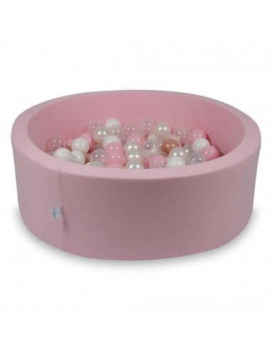 Piscine à balles ronde en jersey, 90cm - Rose ou a consommer sur place