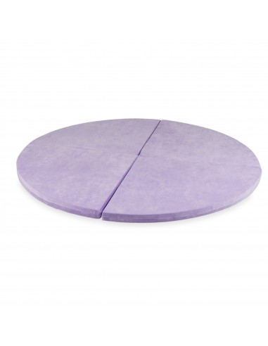 Tapis de jeu Rond en velours, 160cm - Lilas de pas cher