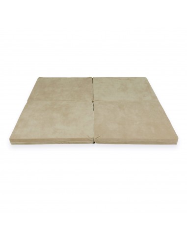 Tapis de jeu Carré en velours, 120cm - Beige Dans la société mordern