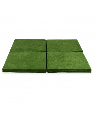 Tapis de jeu Carré en velours, 120cm - Olive ou a consommer sur place