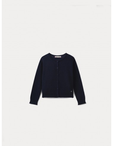 Cardigan fille marine français