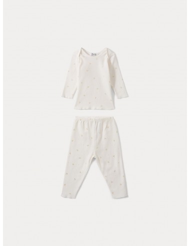 Pyjama deux pièces bébé or Par le système avancé 